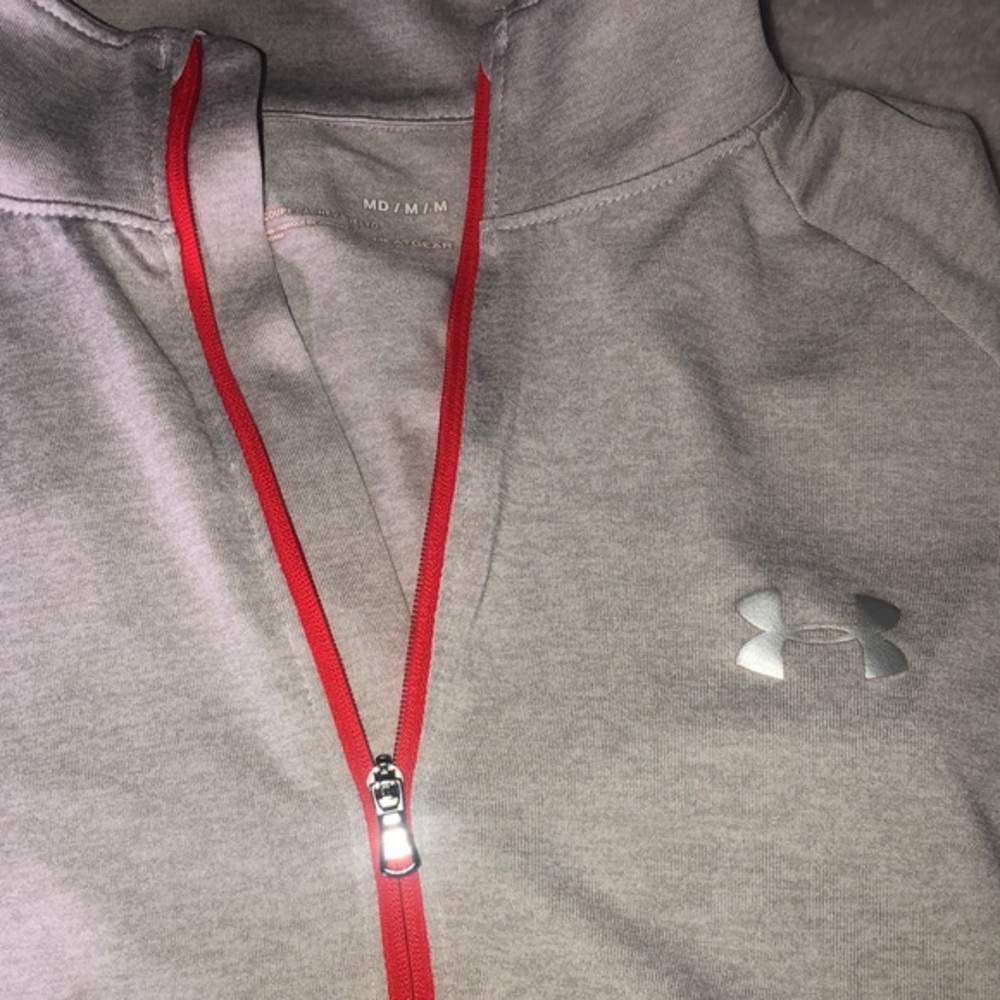Under Armour Half Zip Athletic Top Shirt Women’s Medium heat Gear - Picture 14 of 14